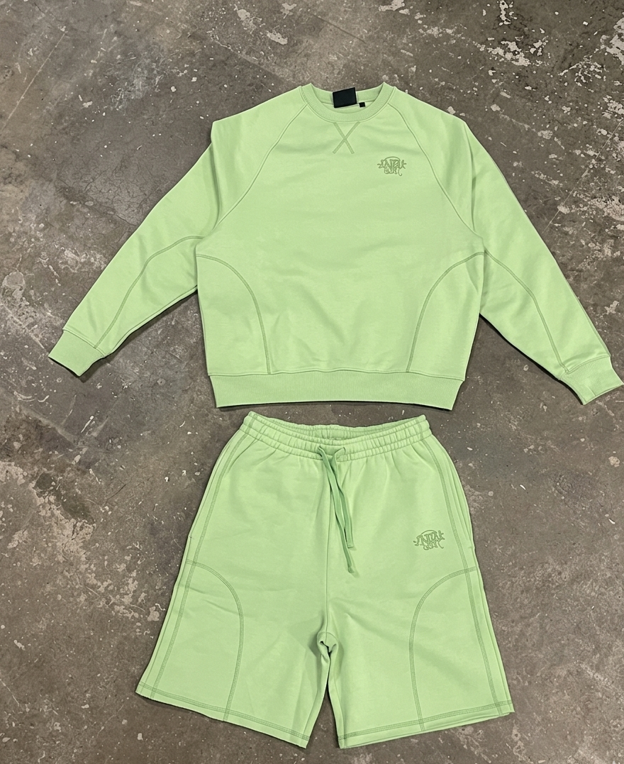 SynaWorld Pale Green ShortSet