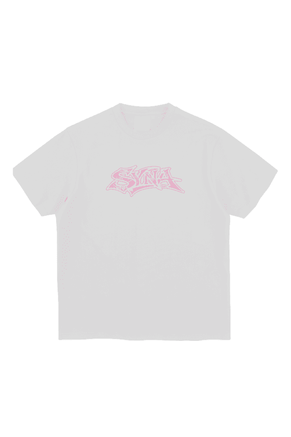 Syna Grafitti Tee - WHITE/PINK