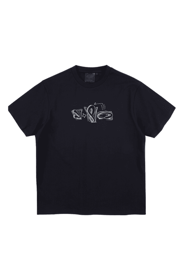 Syna Sketch Logo Tee – Black