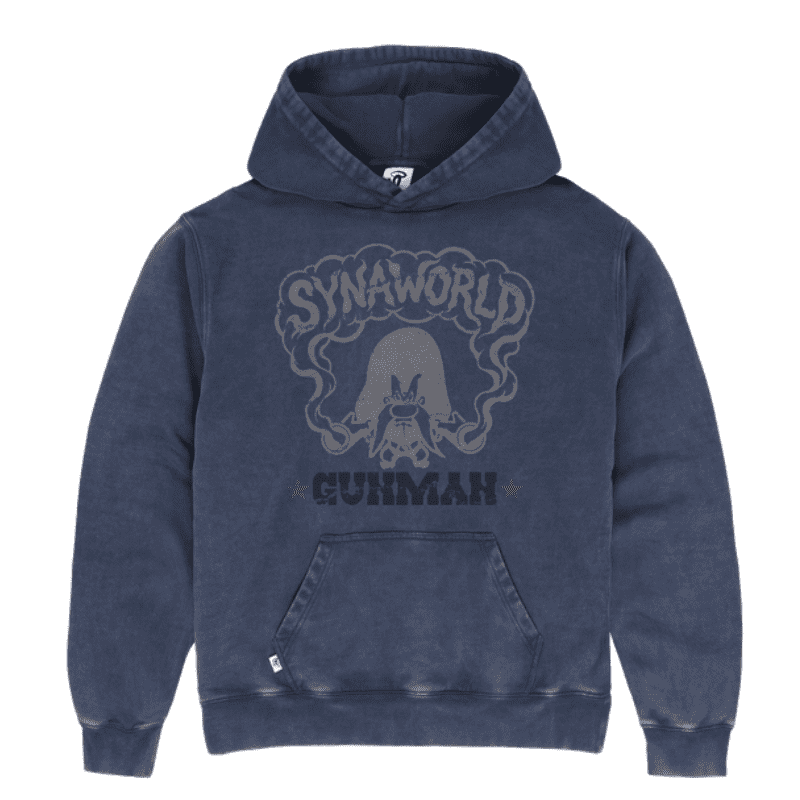Syna Washed Blue Outlaw Hoodie